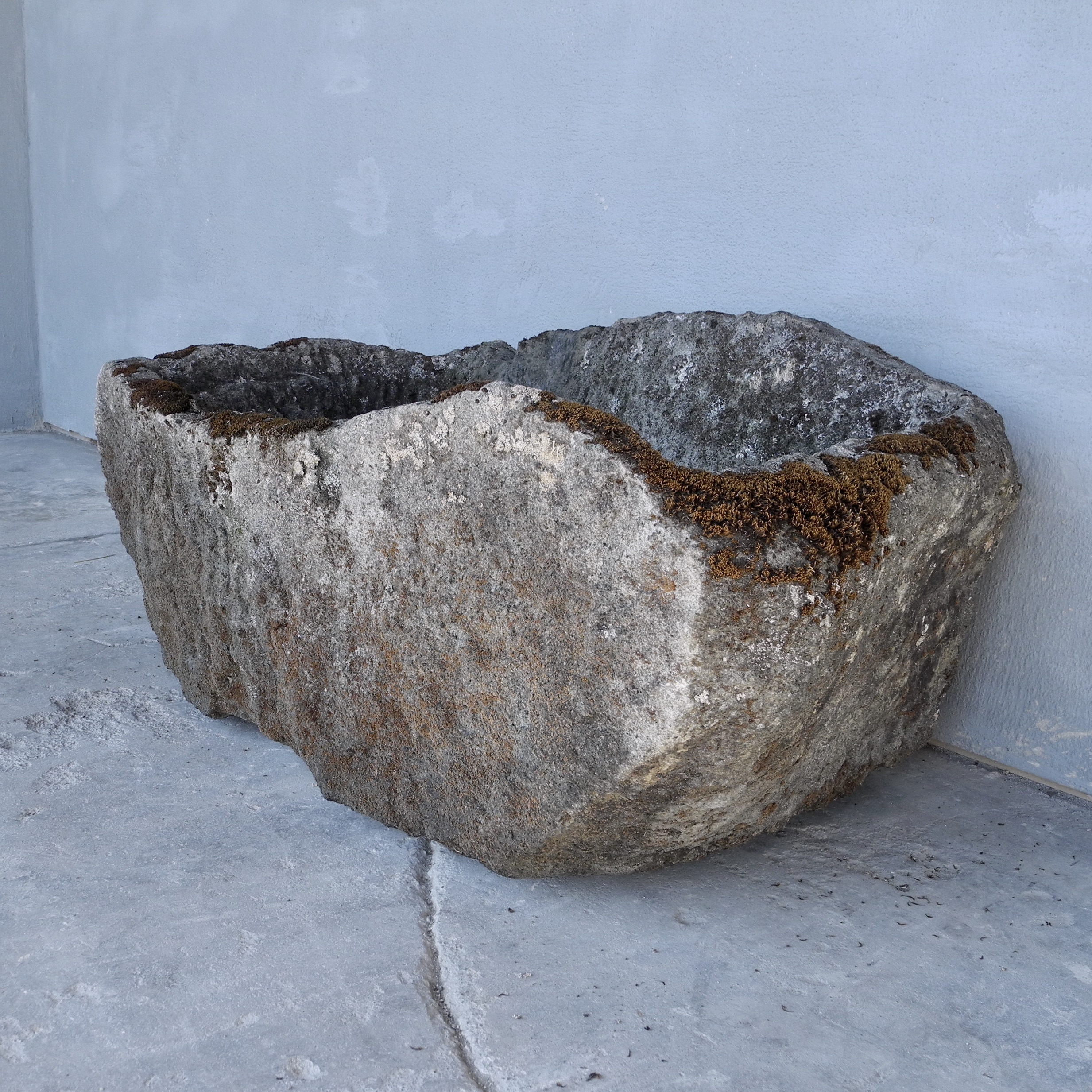 Ancient Italian Volcanic Rock Trough from Tuscany - image 3