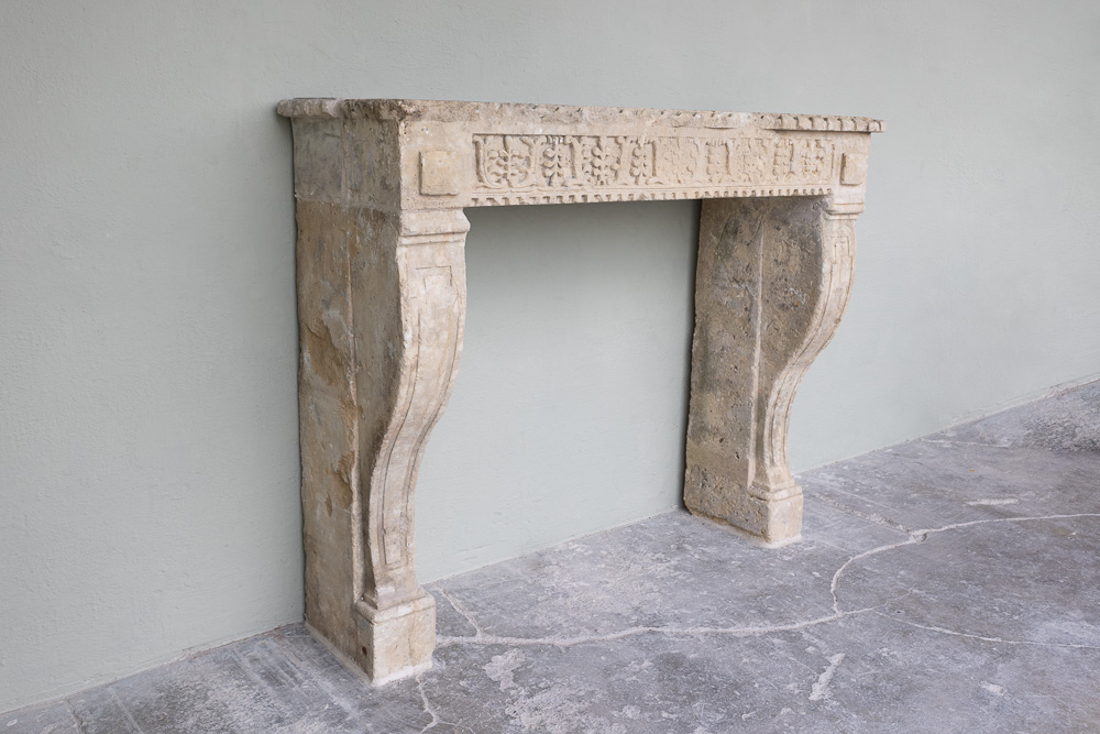 18th Century Mantel from Poitiers, a city on Rive Clain (an important river in western France)