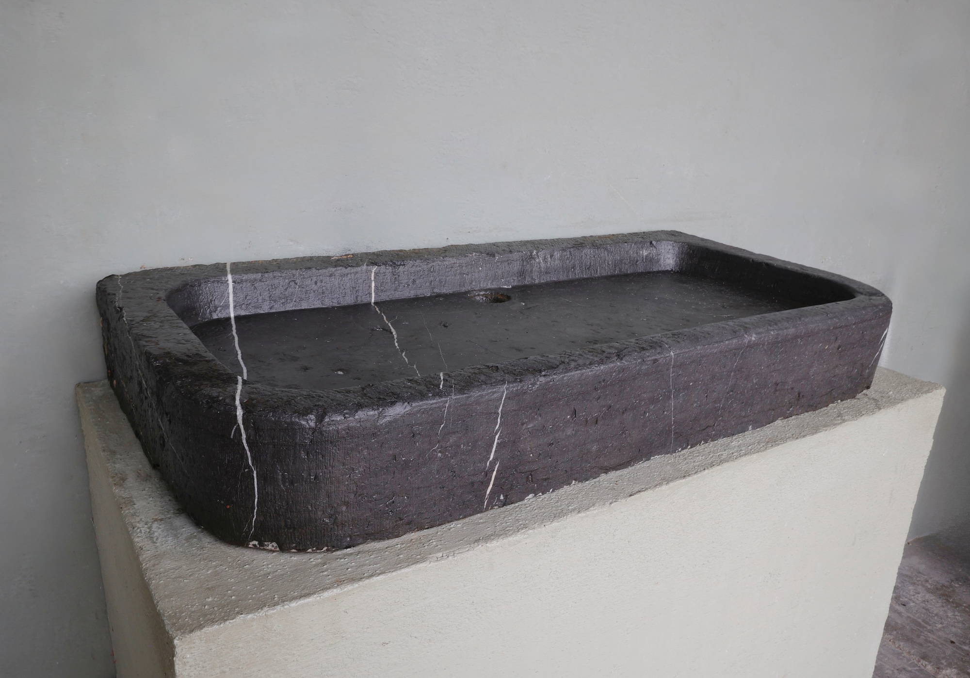 19th C. Belgian Blue Stone Sink from the Kitchen of a Village House in Lier, Belgium - image 3