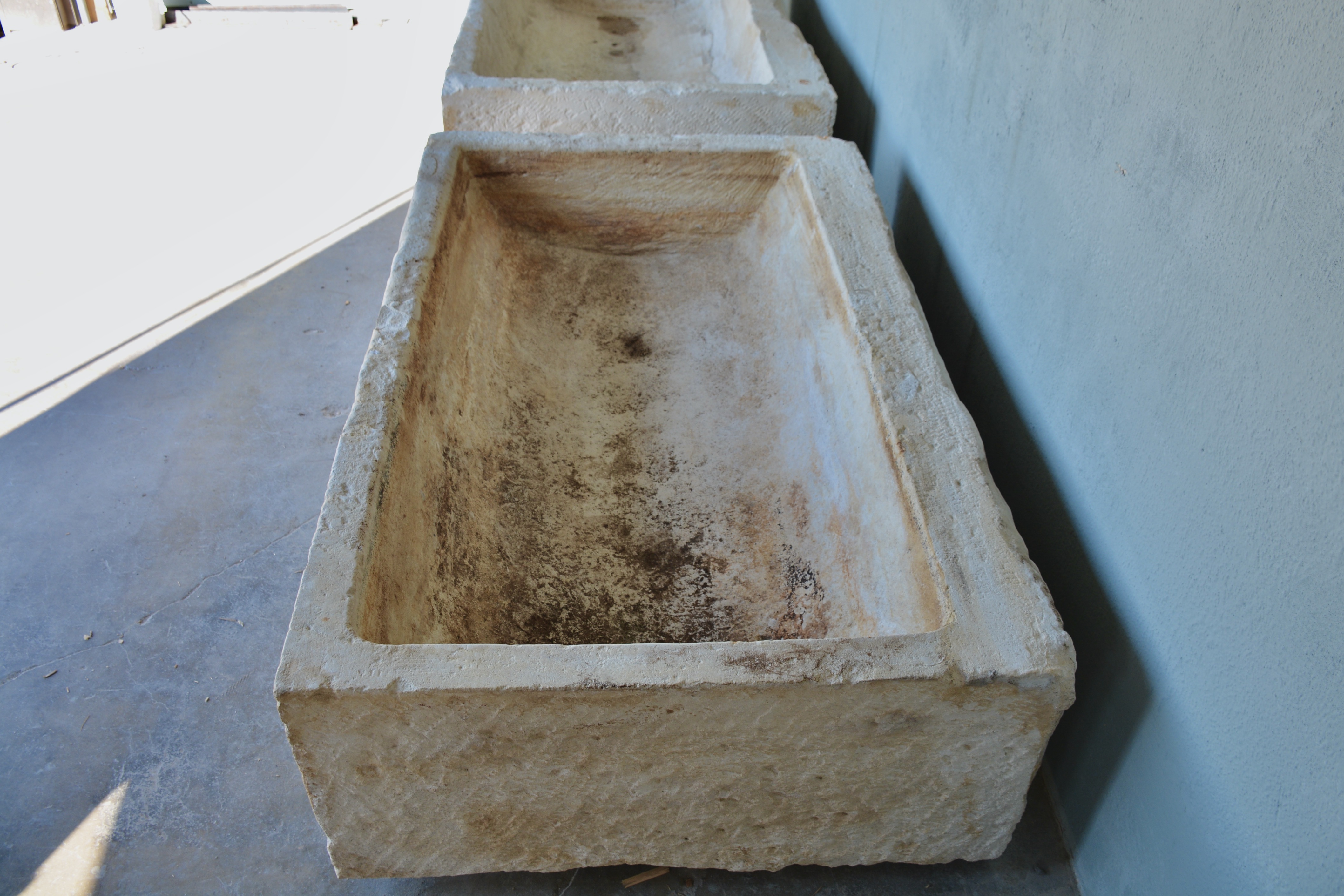 Pair of Antique Troughs from the Stables of a Chateau in the Lorraine region in France - image 4