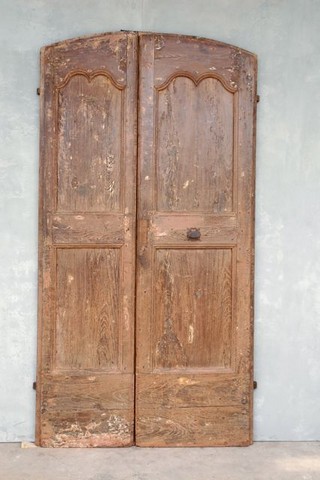 Pair 18th c. Mulberry Wood Doors from a Maison de Ville in Aix-en-Provence