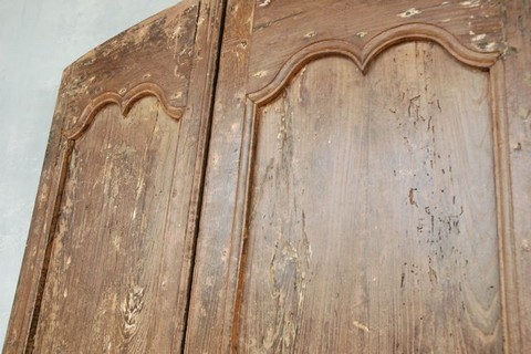 Pair 18th c. Mulberry Wood Doors from a Maison de Ville in Aix-en-Provence - image 2