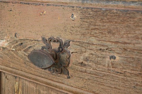 Pair 18th c. Mulberry Wood Doors from a Maison de Ville in Aix-en-Provence - image 3