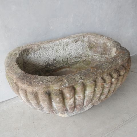 17th c. Fountain Basin from the Gardens of Chateau de Sanse in the French Town of Sainte Radegonde