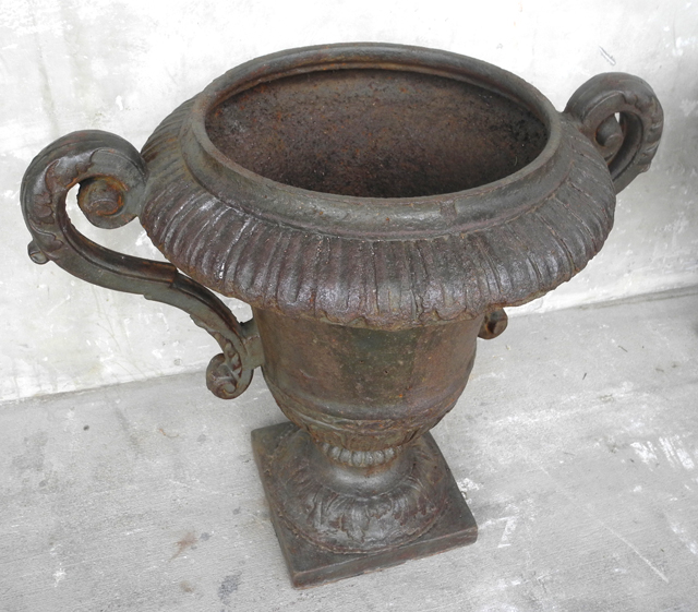 Pair of 19th c. Iron Urns - image 4