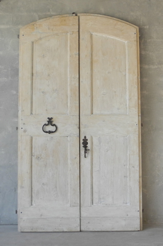 Pair 18th c. Entrance Doors from a Casa di Campagna outside of Sesto Imolese, a Village in the Italian Province of Bologna