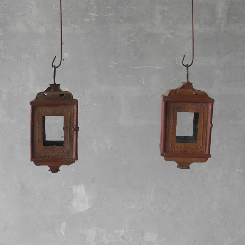Set of four 19th c. Italian Processional Lanterns