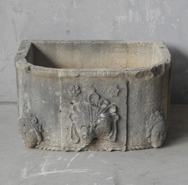 16th c. Basin from the Garden of a Maison de Maitre in Richelieu, a town in the centre Region of France