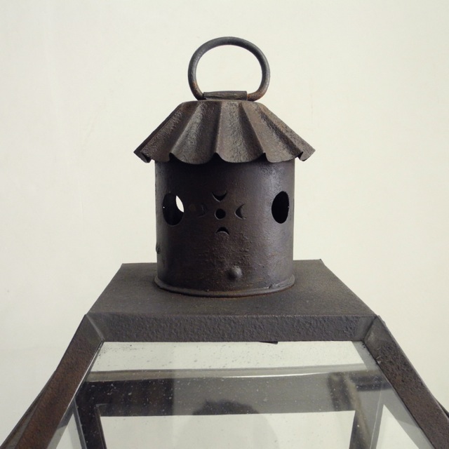 Pair of Antique French Lanterns with Brackets - image 2
