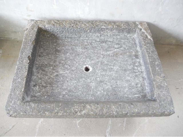 18th c. Blue Stone Evier from a Maison Campagne near Beziers, France