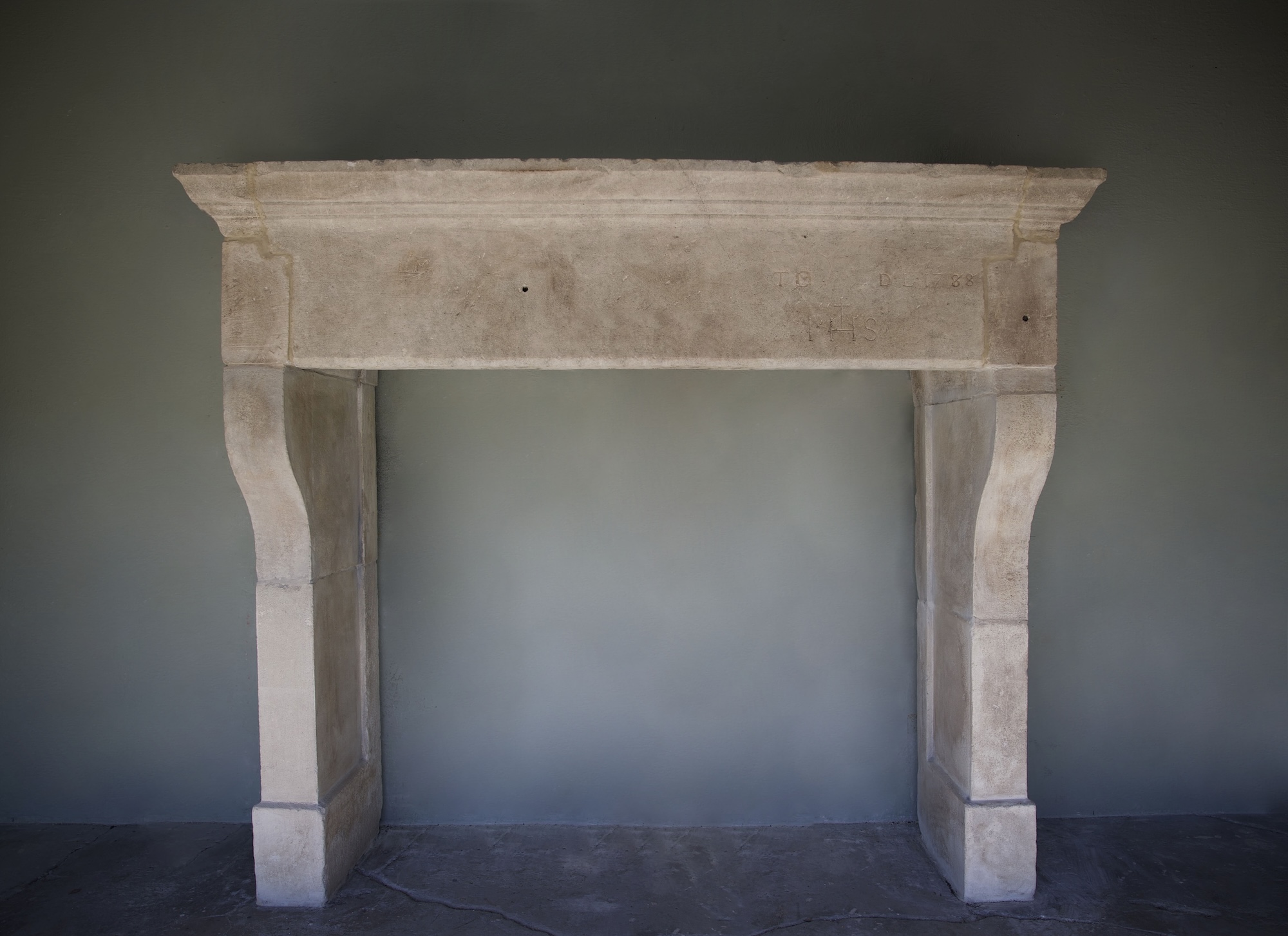 18th c. Cheminee from a Presbytere in the Provencal Village of Moustiers-Sainte-Marie