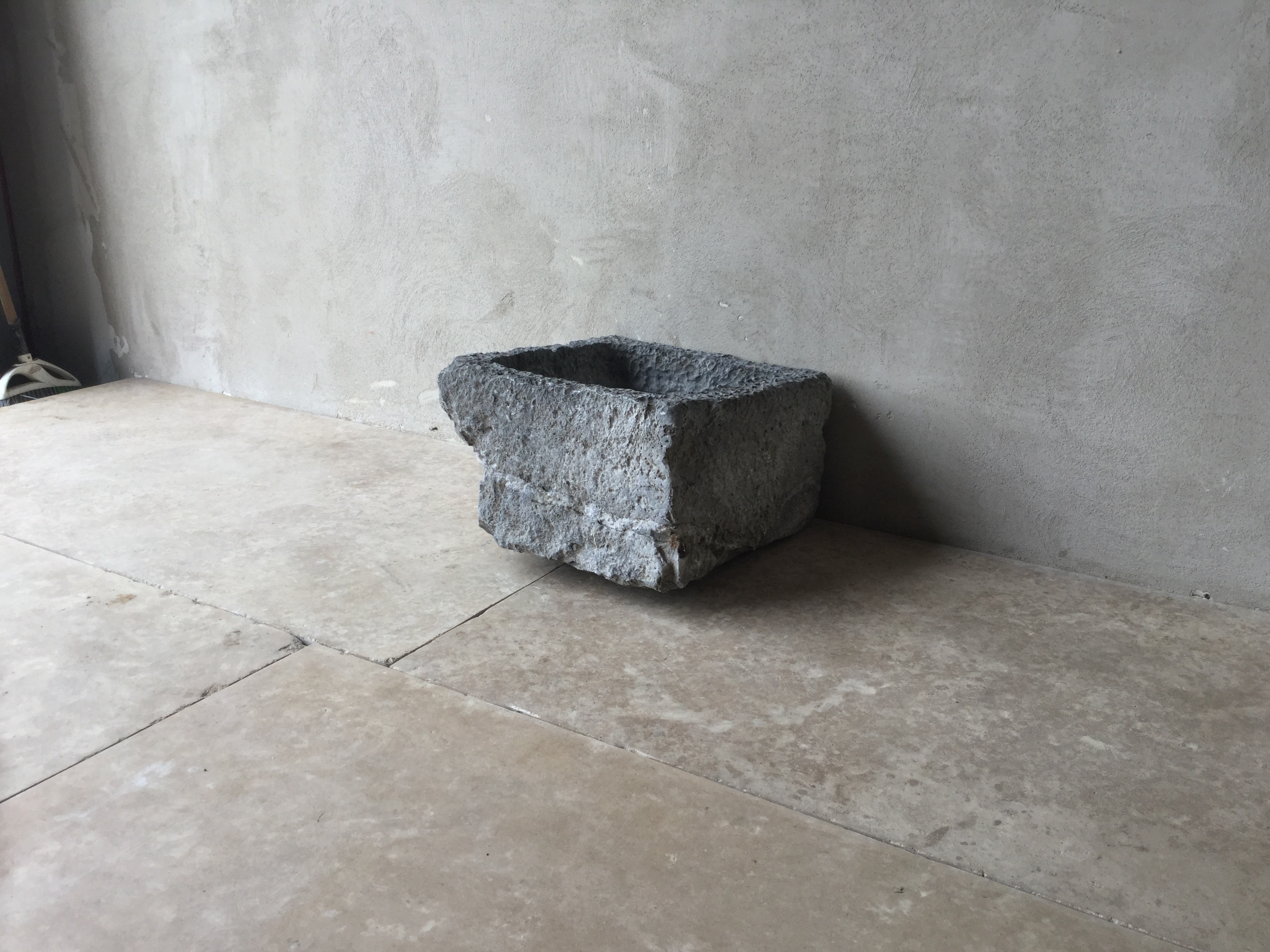 Reclaimed Belgian Blue Stone Sink - image 2