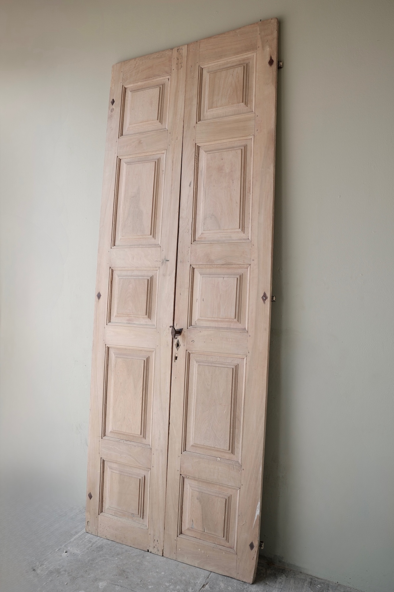 Pair 17th c Walnut Doors from the Piemonte Region of Italy - image 2