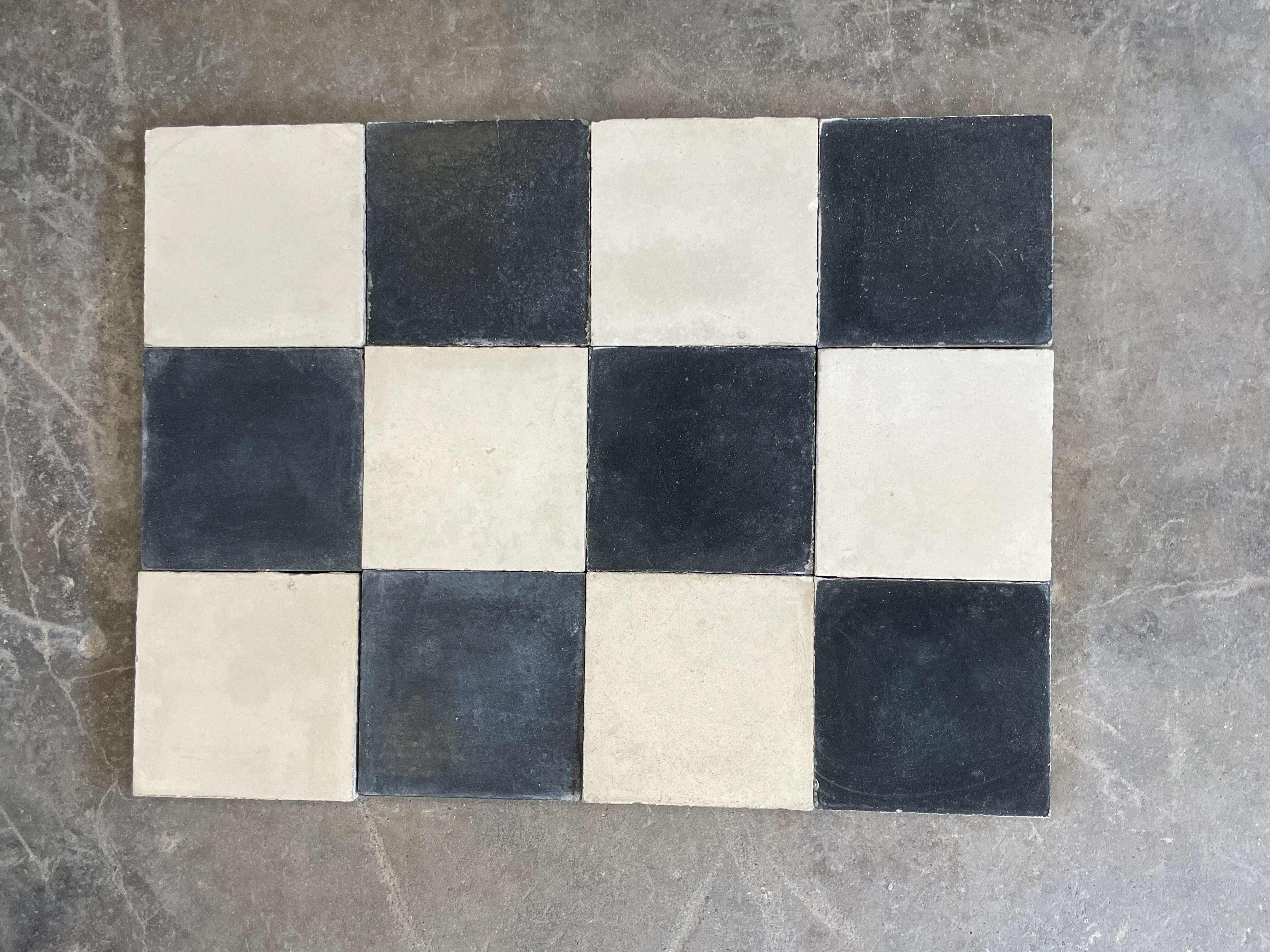 Black Cement Tiles 20 cm x 20 cm