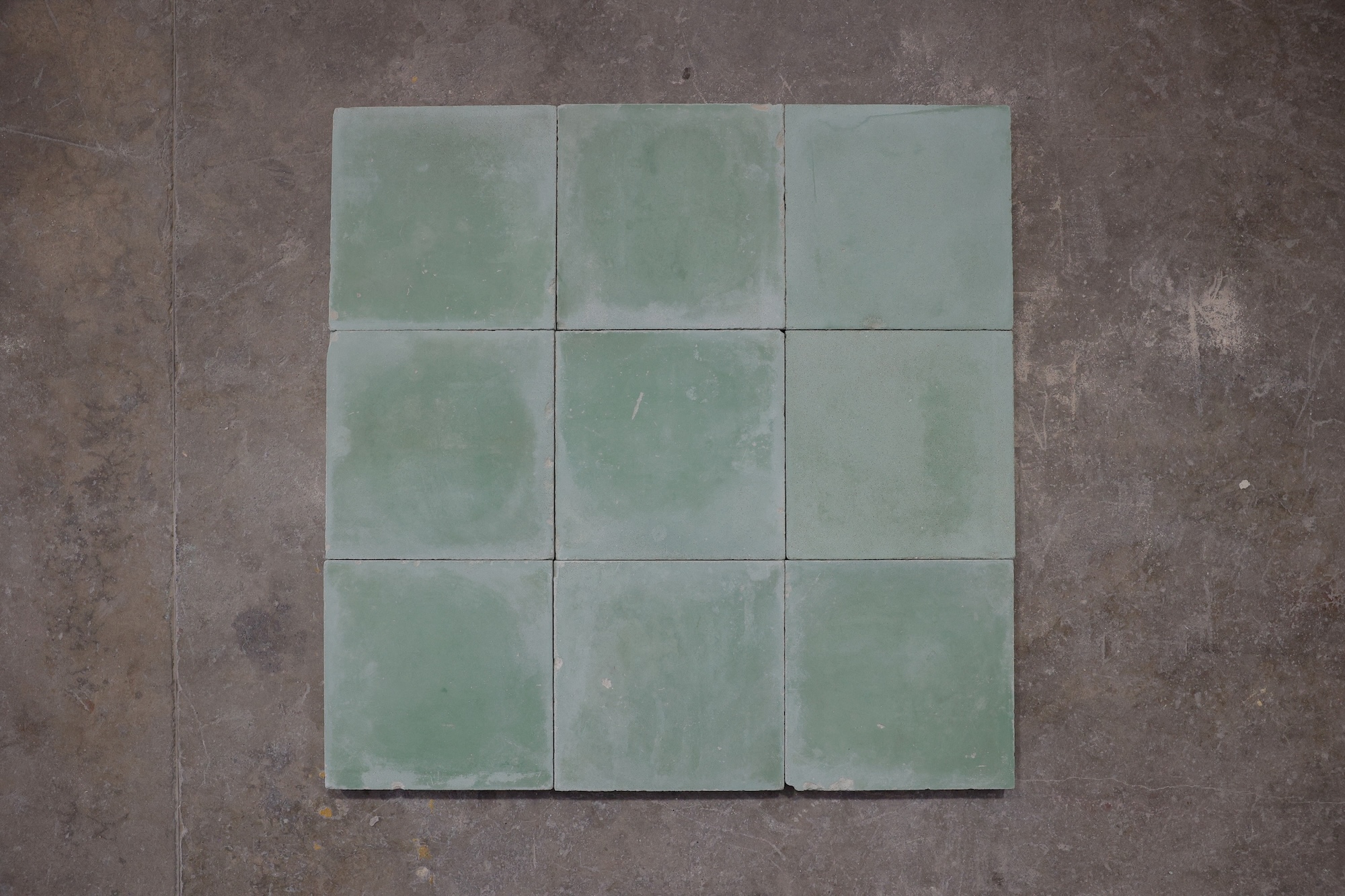 Green Solid Color Cement Tiles