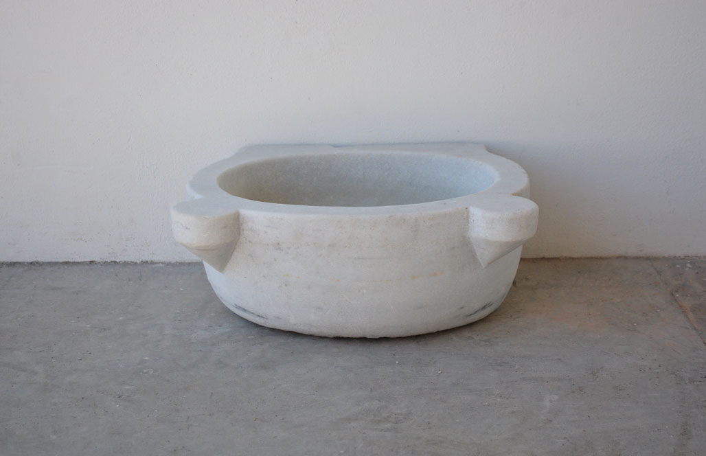 Reclaimed White Marble Sink