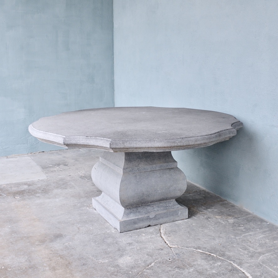 Bastide Collection | Belgian Blue Stone Table | Circular Style 2 - image 2