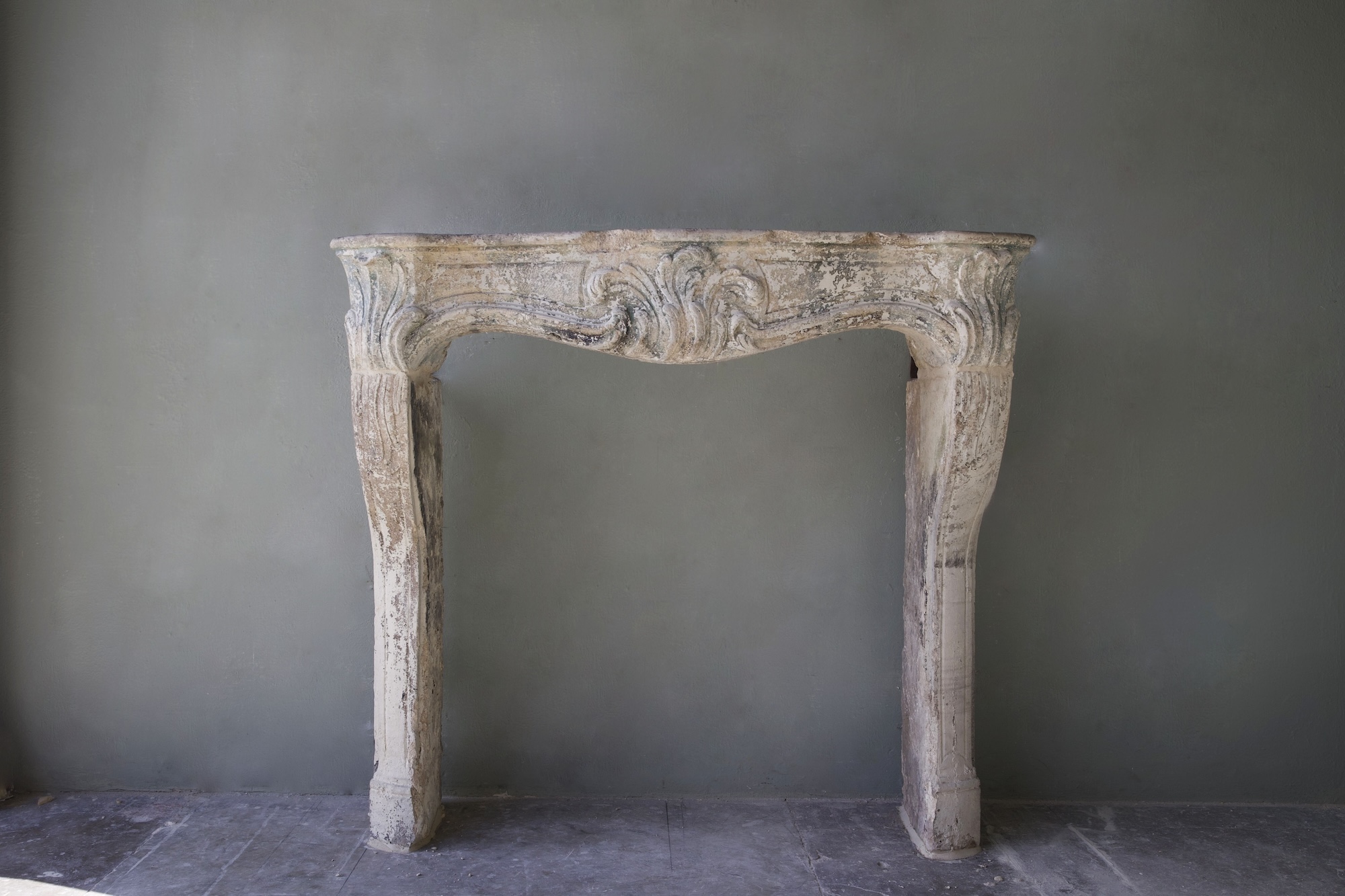 18th c. Cheminee from a Maison de Ville in Arles, a town in the Provencal region of France.
