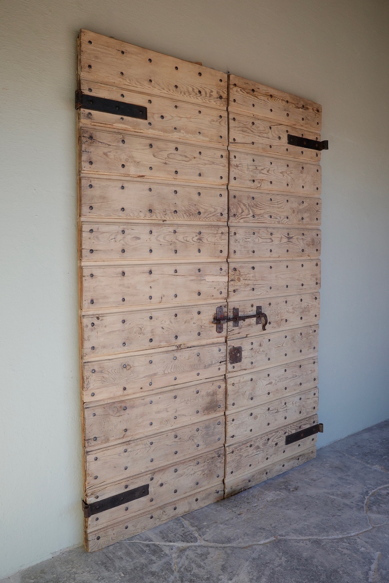 17th c Doors from the entrance to the "Bottaia" (cask cellar) of a Vineyard outside of the Tuscan town of Montalcino - image 2