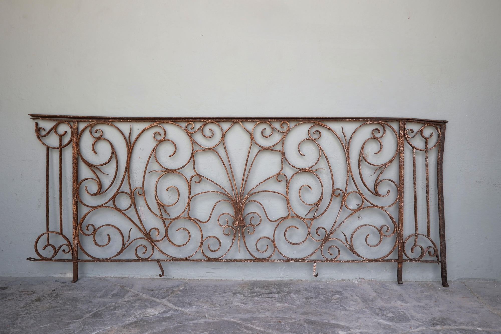 Pair of 18th Hand Forged Balcony Rails from a property in Verona, Italy - image 2