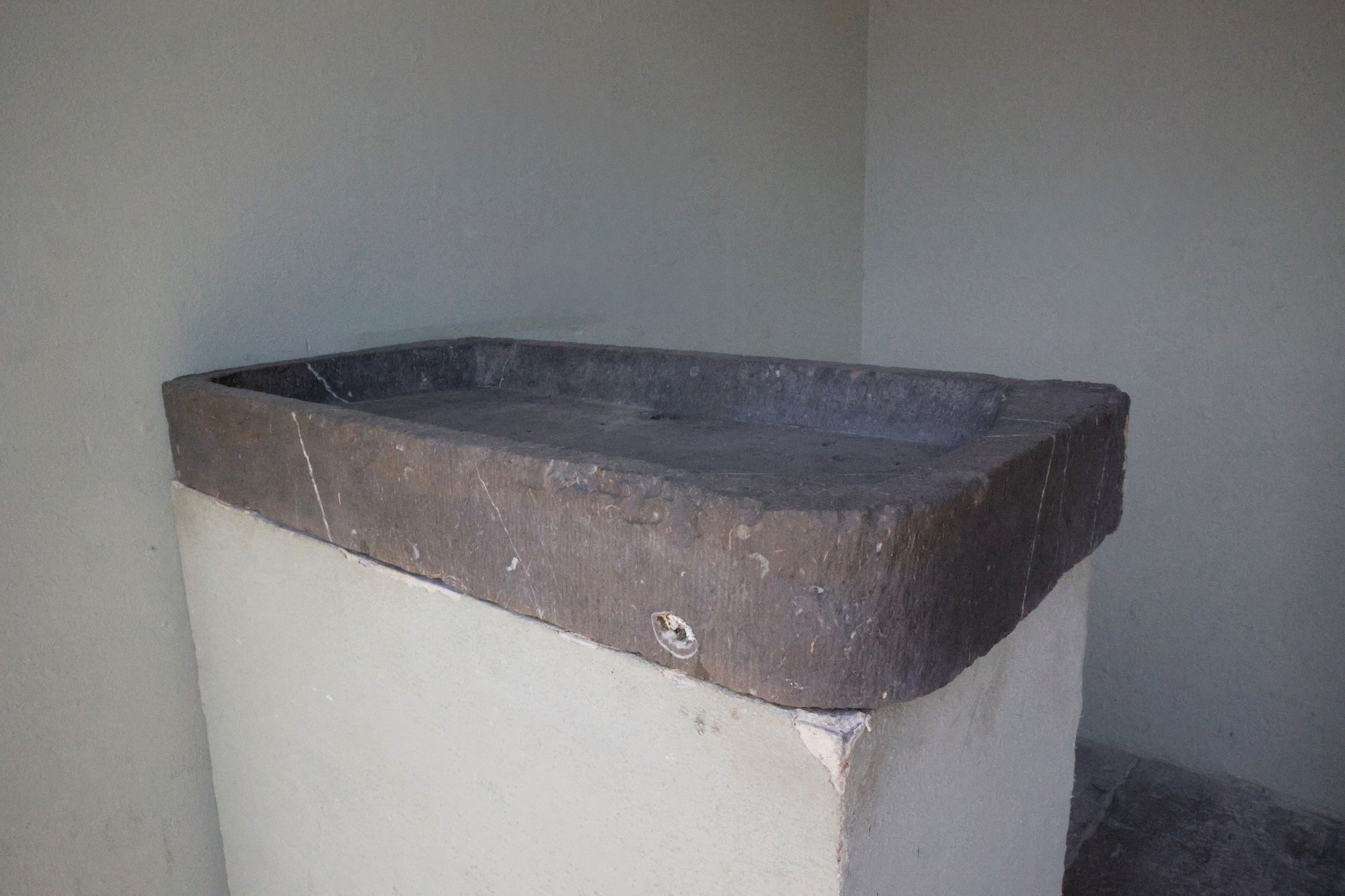 18th C. Belgian Bluestone Sink from a Village House in Mons, Belgium - image 2