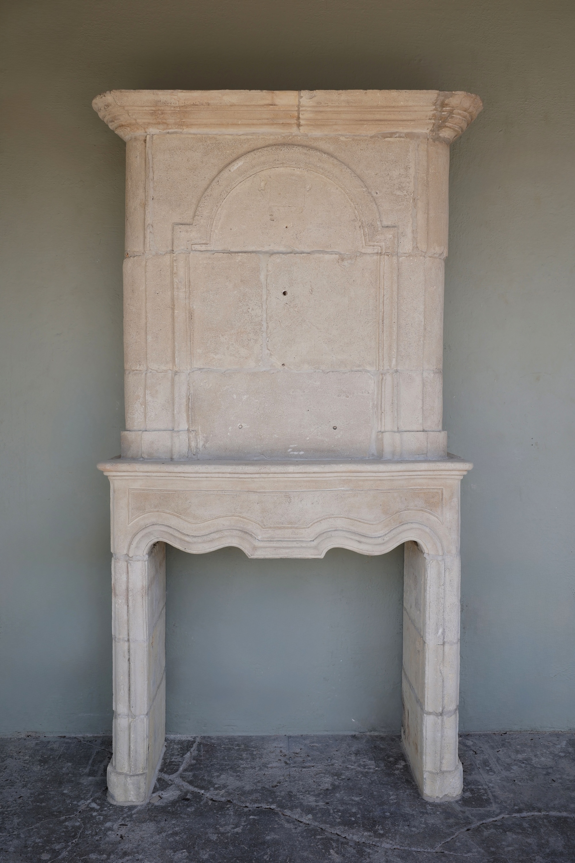 18th c. Trumeau Mantel from a property in Les Lilas, a commune just outside of Paris, France