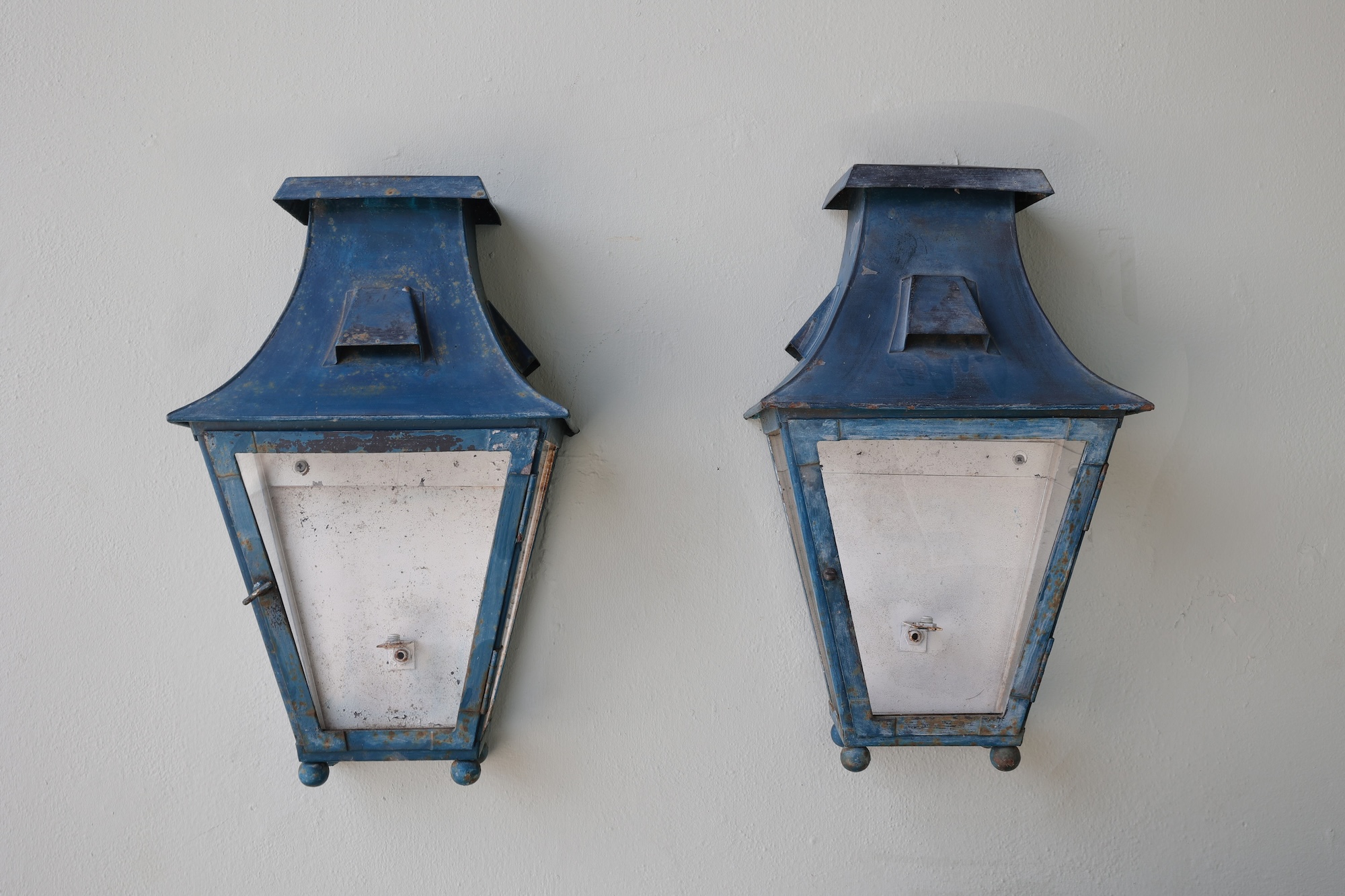 Pair of Antique French Wall Lanterns