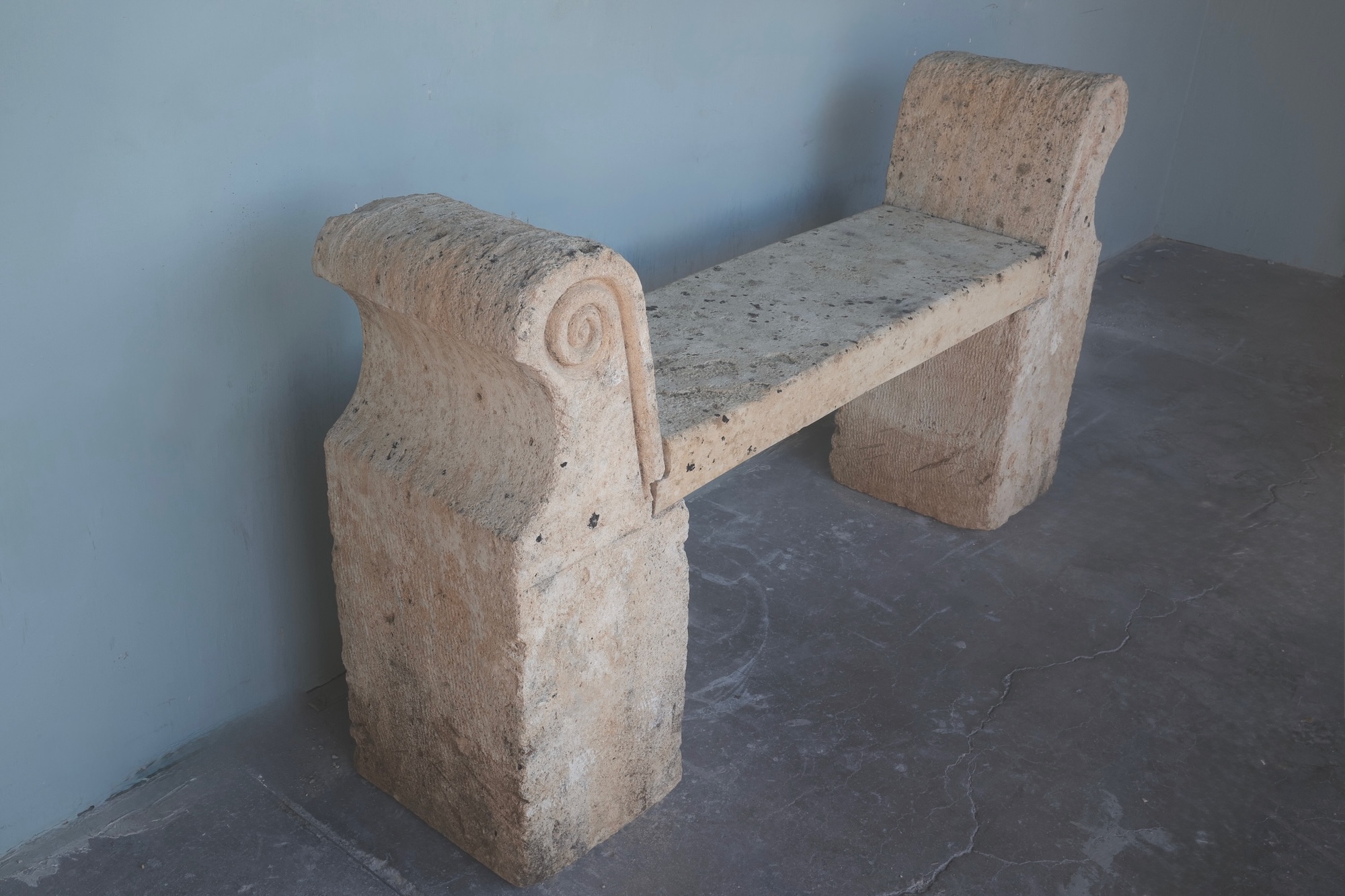 19th c French Stone Bench - image 3