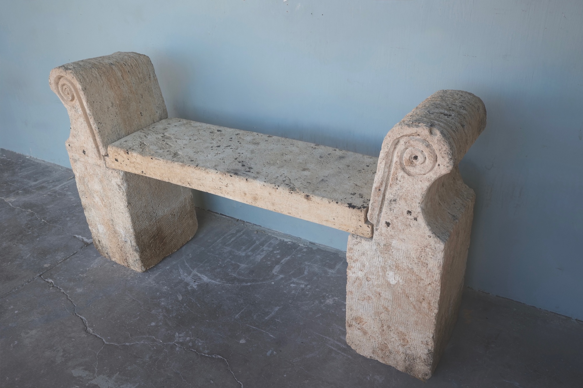 19th c French Stone Bench - image 4