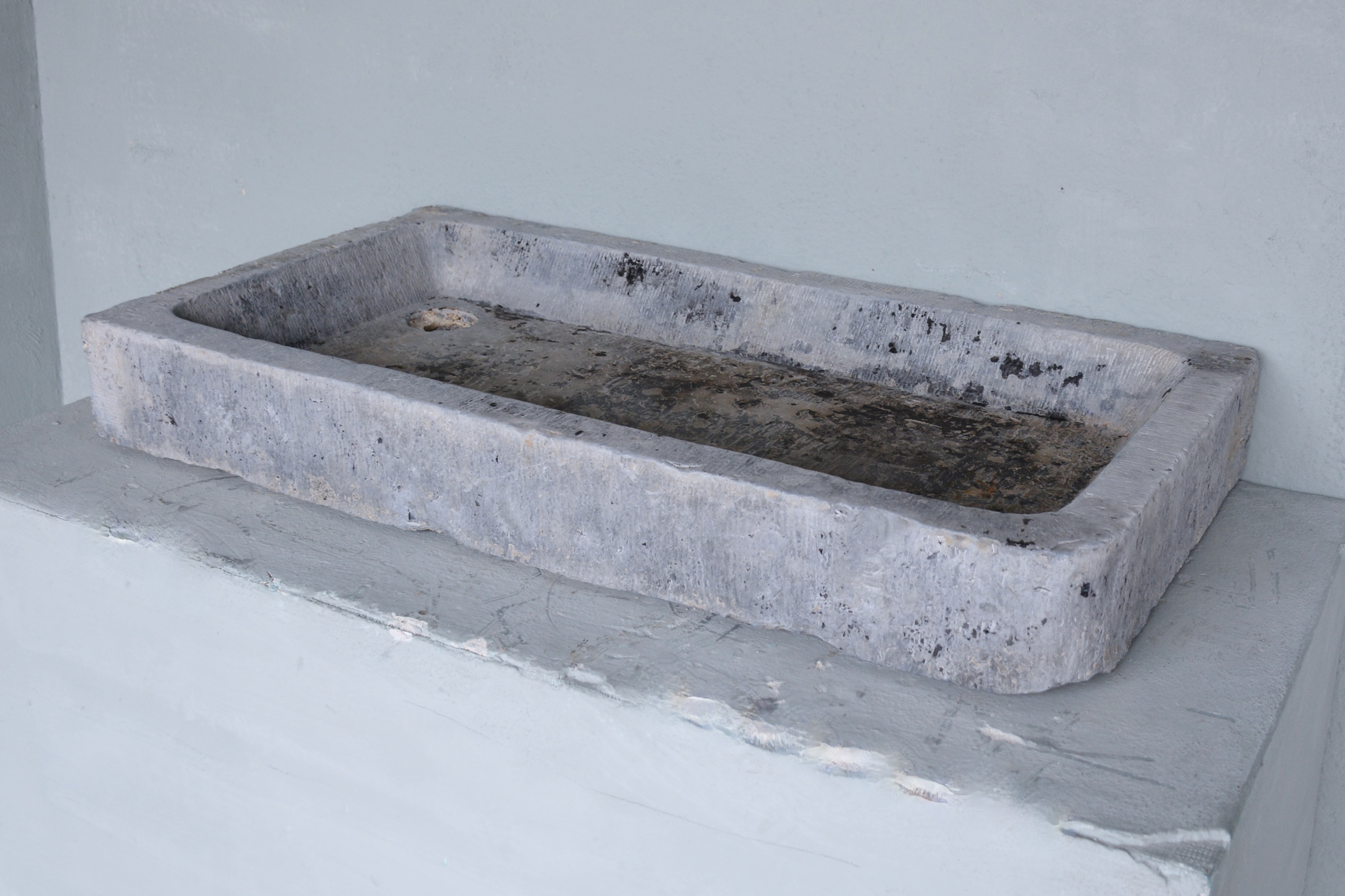18th Century Belgium Blue Stone SinkFrom a Farm Outside of Antwerp - image 3