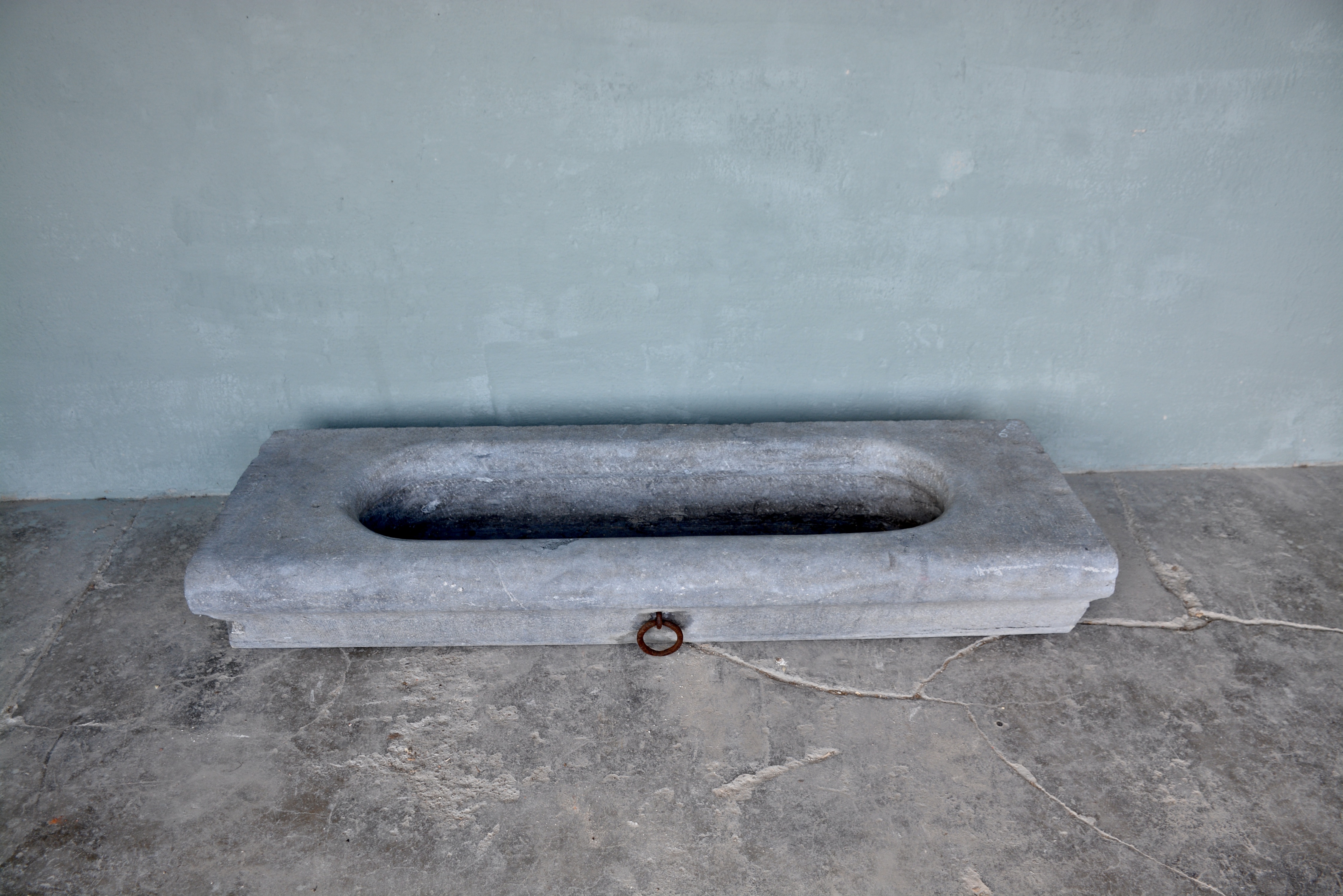 18th c Belgian bluestone horse trough from a stable near Bruges - image 2