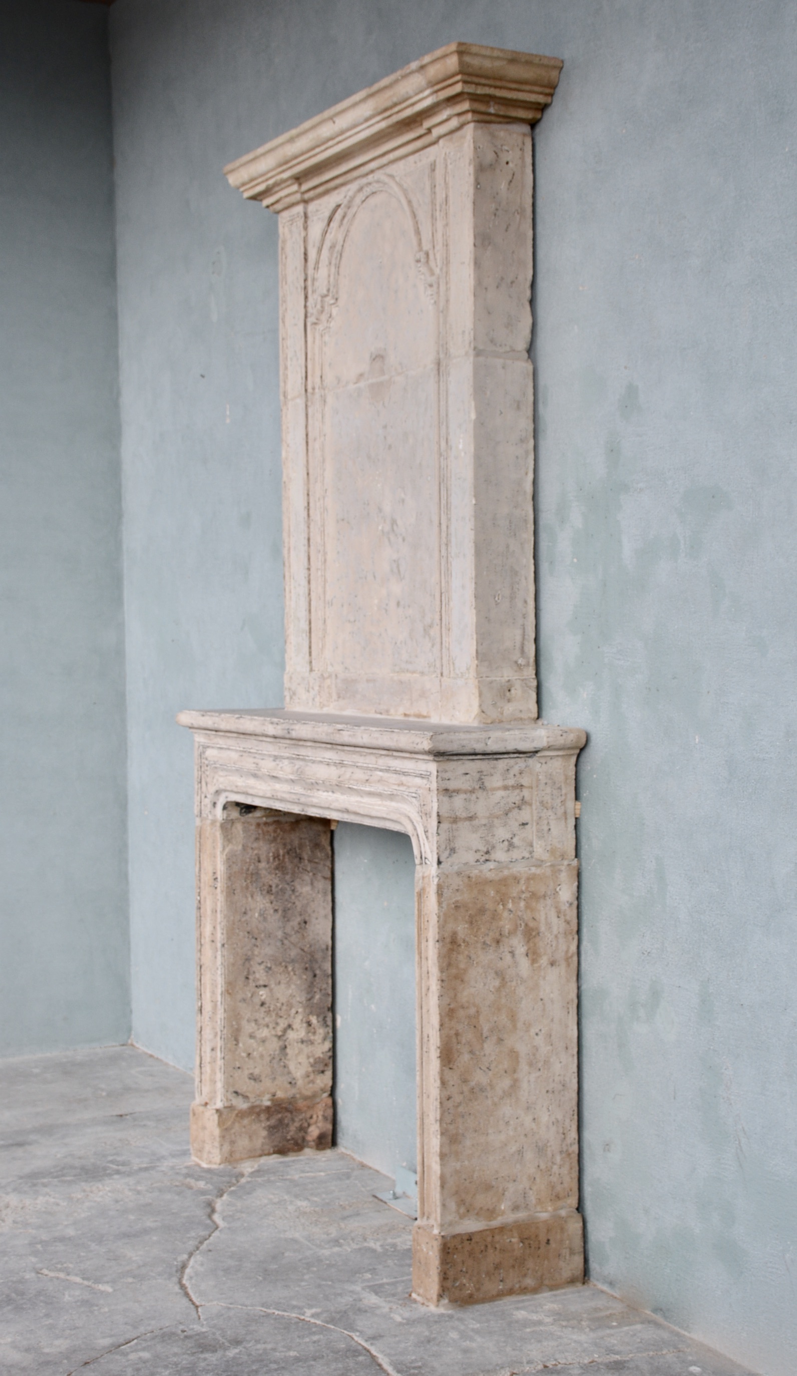 Reclaimed Fireplace with Trumeau - image 2