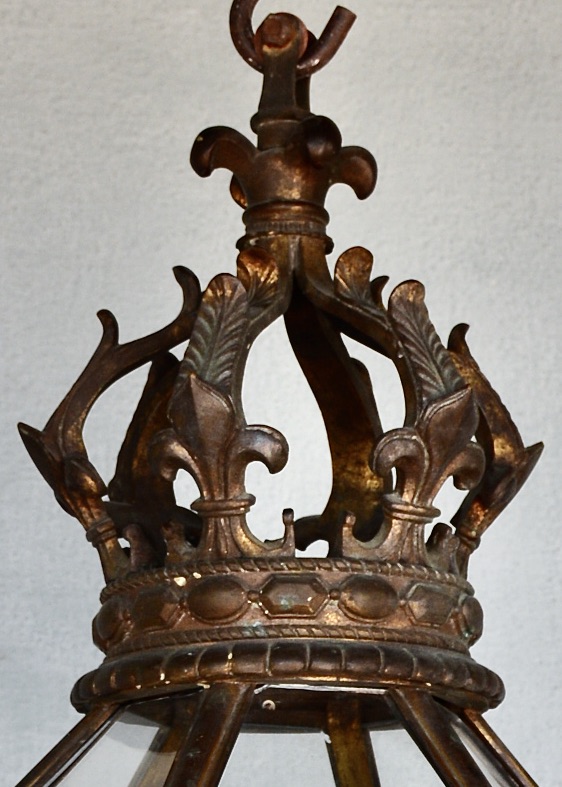 19th c. French Lantern with Crown - image 2