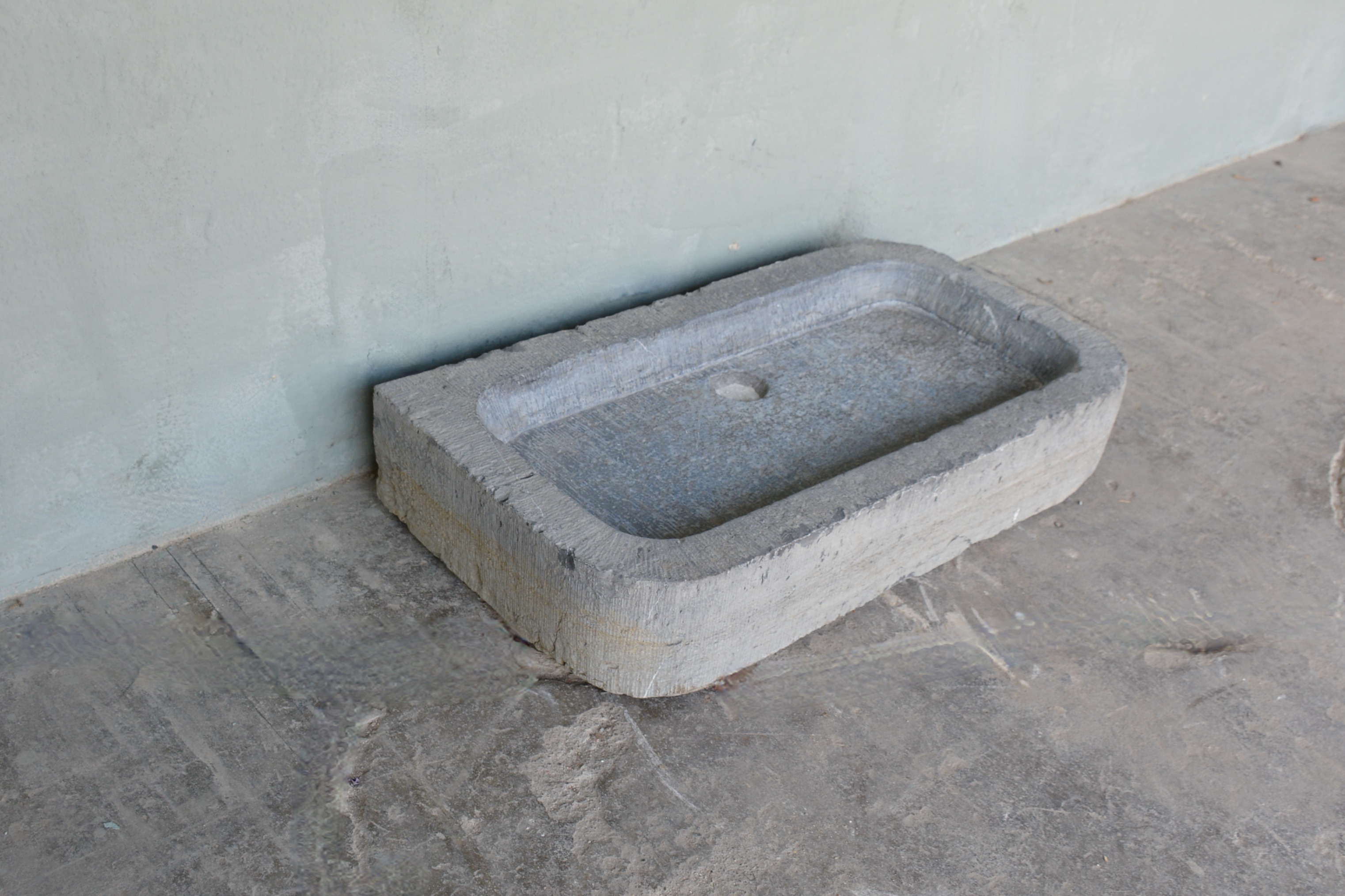 18th c Belgian Blue Stone Evier from a village house in Kortrijk, Belgium - image 5