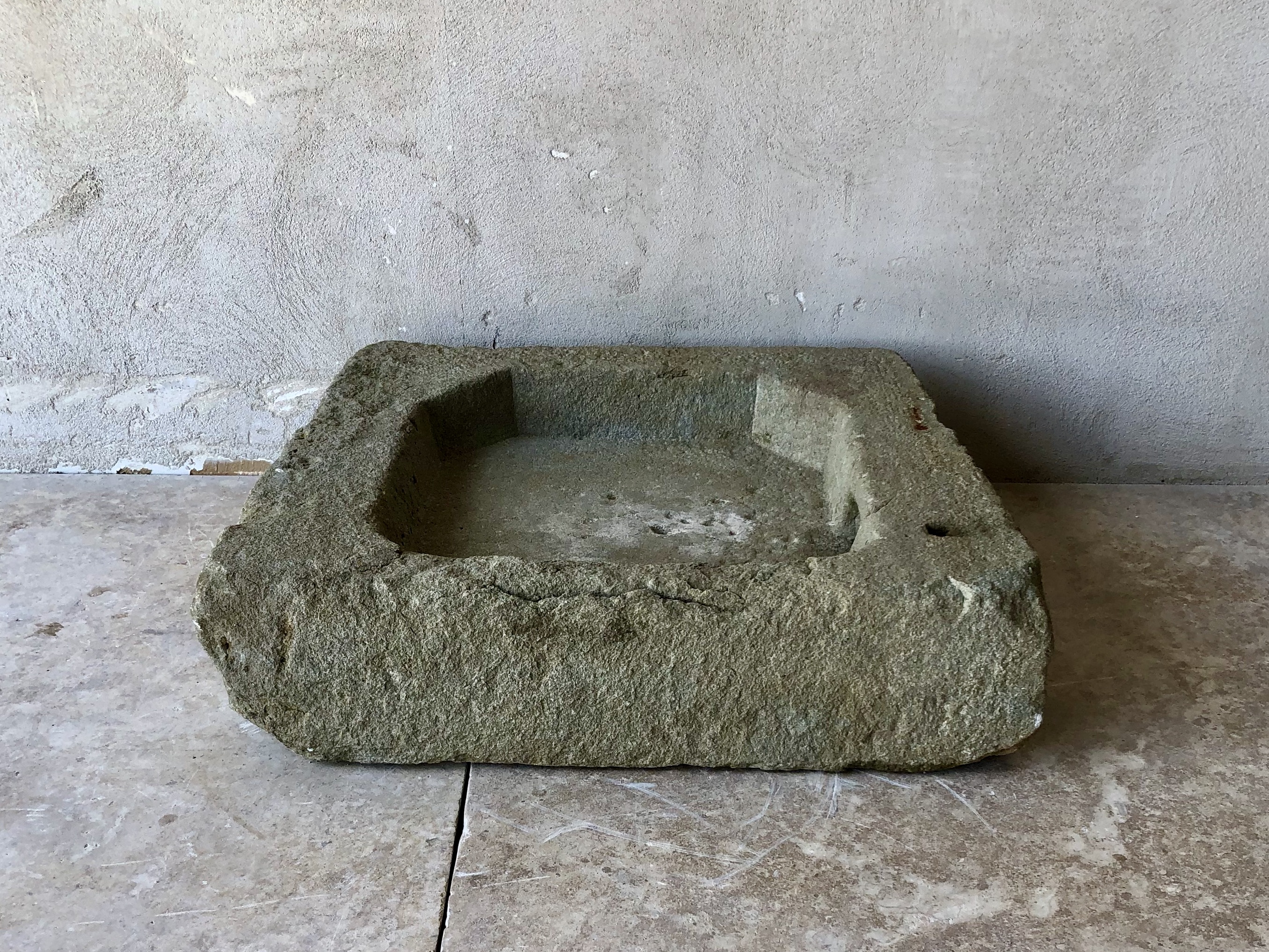 Stone sink from a Grange in Argeliers, a commune in the Occitane region of France