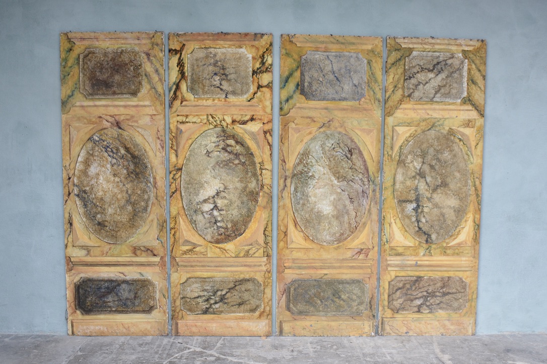 Set of 4 Painted Panels