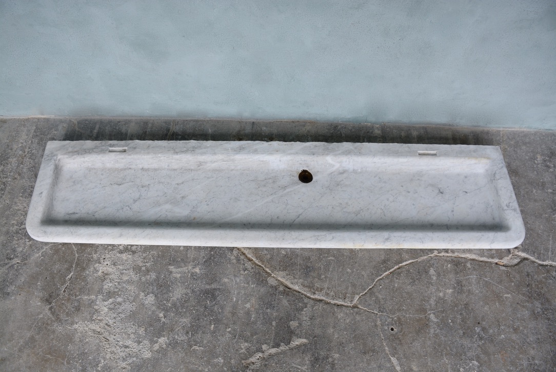 Long Reclaimed Marble Sink Circa 1880 - image 3