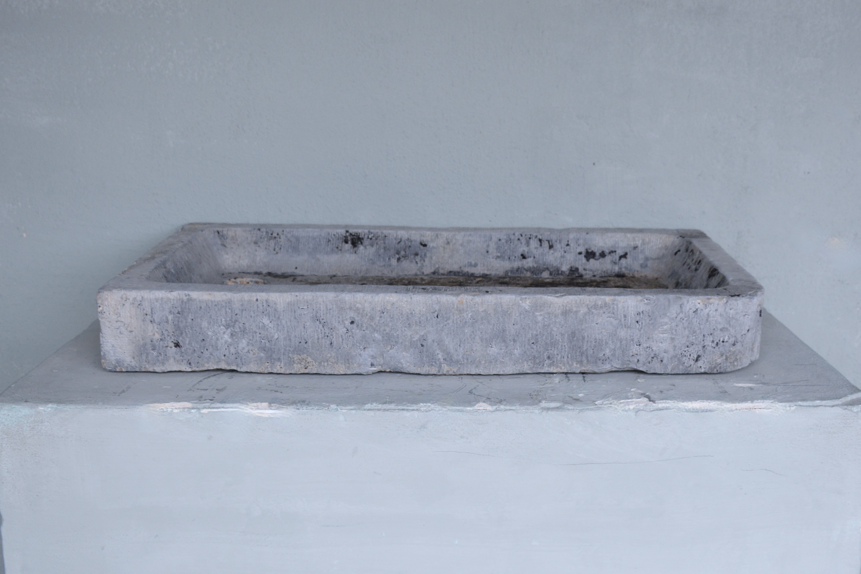18th Century Belgium Blue Stone SinkFrom a Farm Outside of Antwerp - image 4