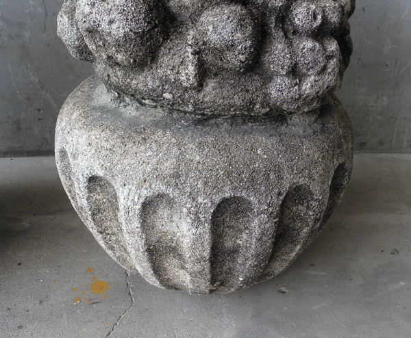 Pair of 19th c. Cement Corbeilles - image 4