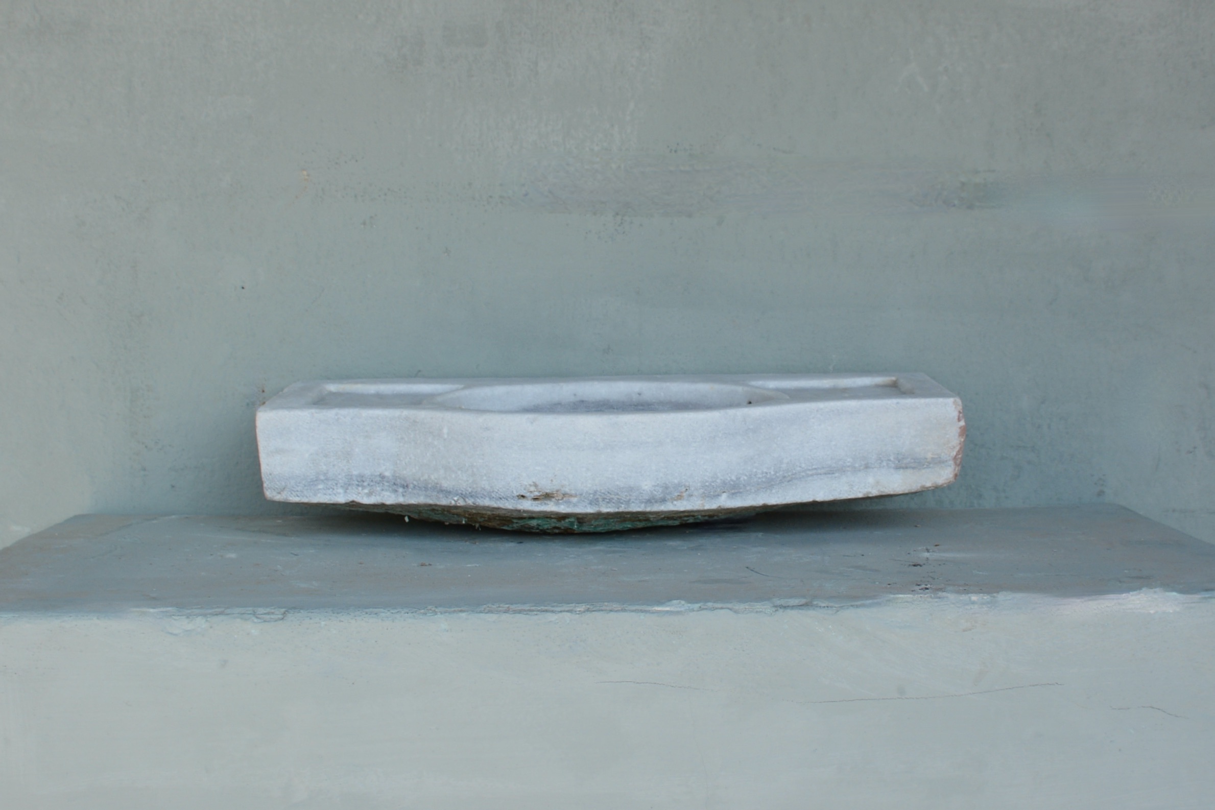 19th c. White Marble Sink - image 2