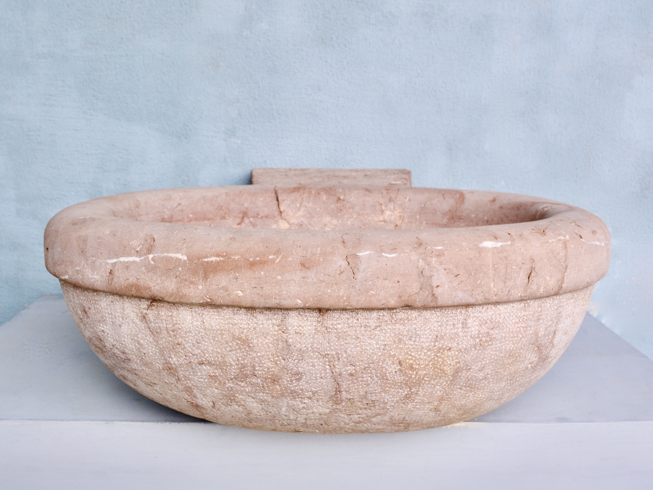 18th c. Italian Marble Hay Vessel from the horse stables of a grand property in Florence