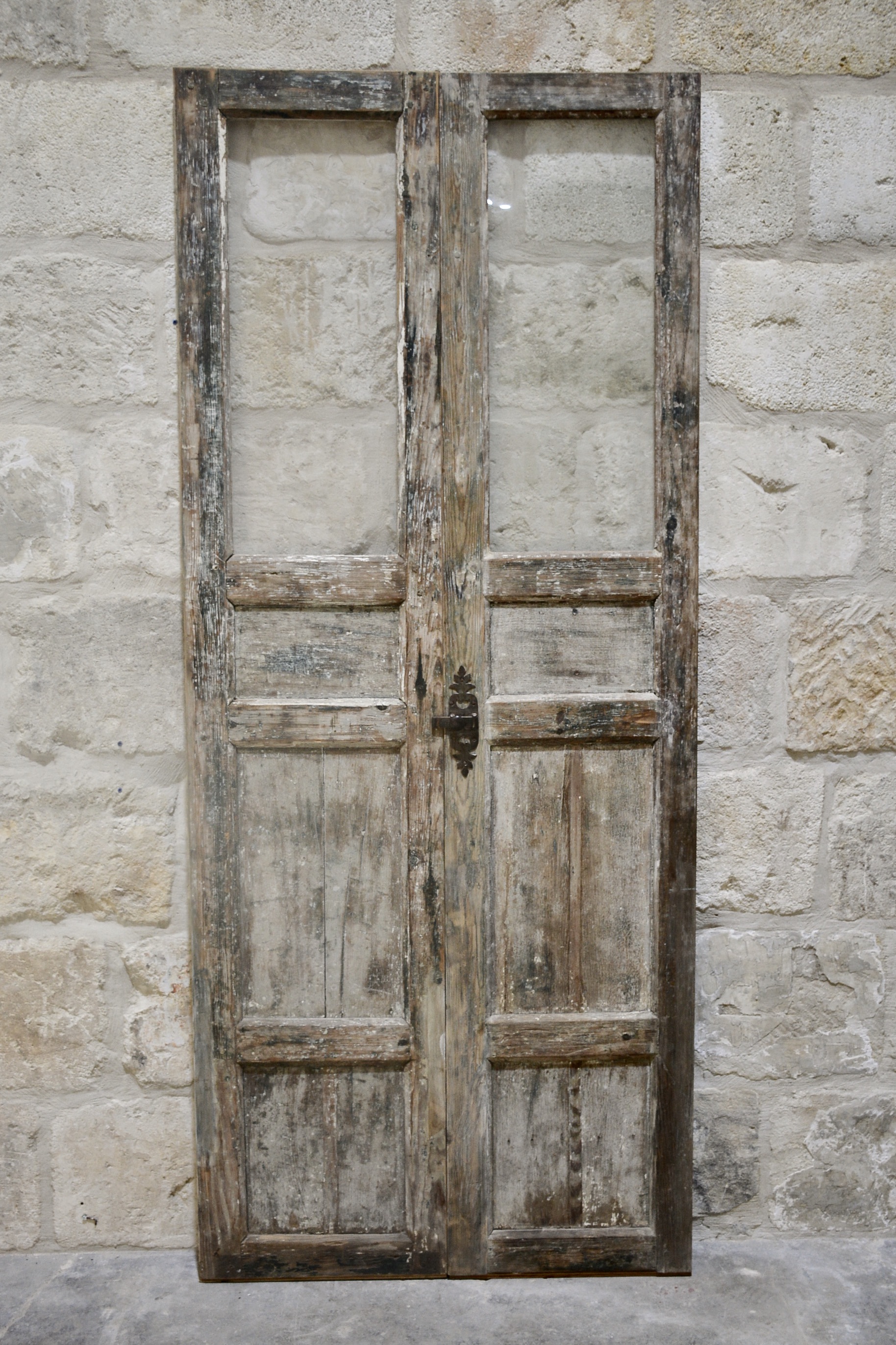 Pair of 18th c. Doors from a Village House near Brugges, Belgium