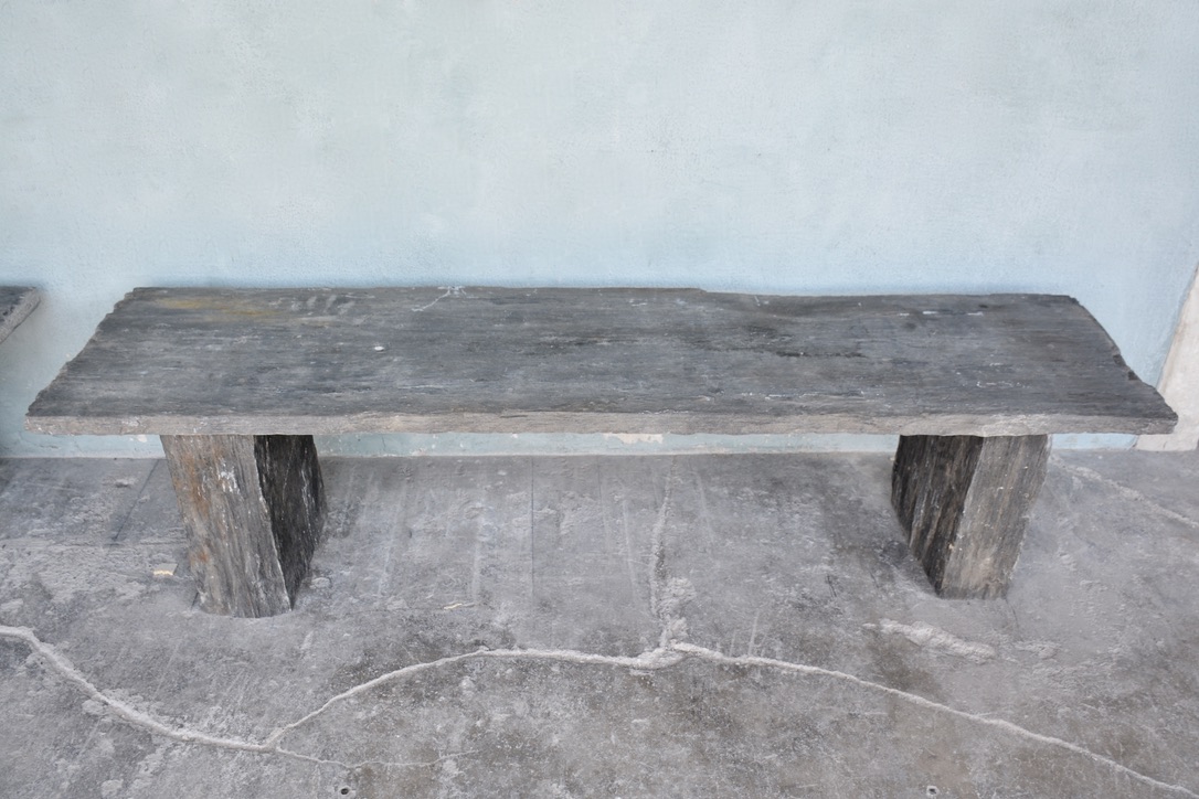 Pair of Antique Italian Slate Benches - image 5