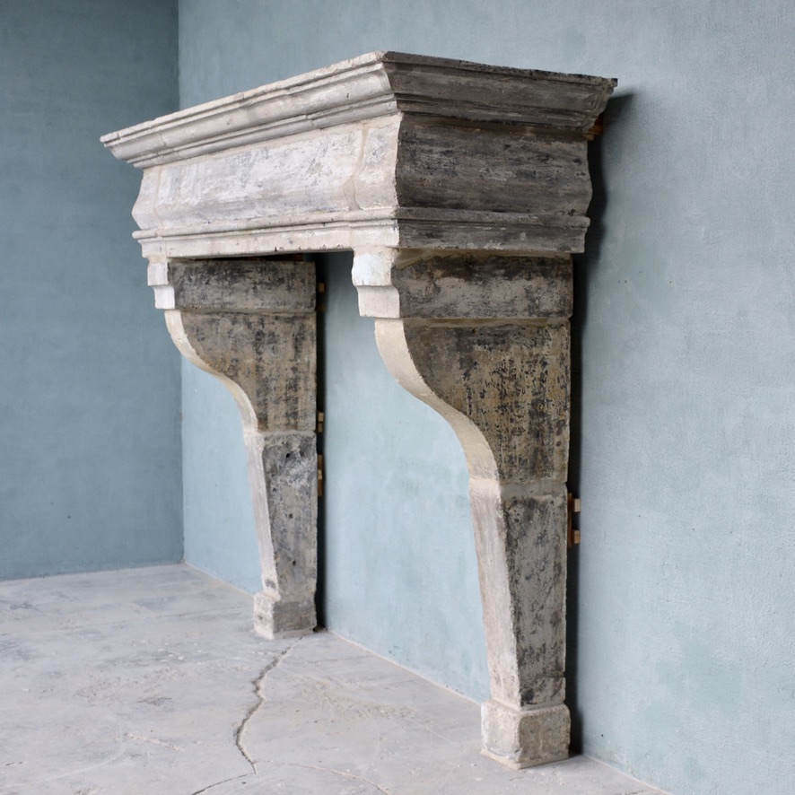 18th c. Cheminée from a Maison de Ville in Auray, a village in the Brittany Region of France - image 2