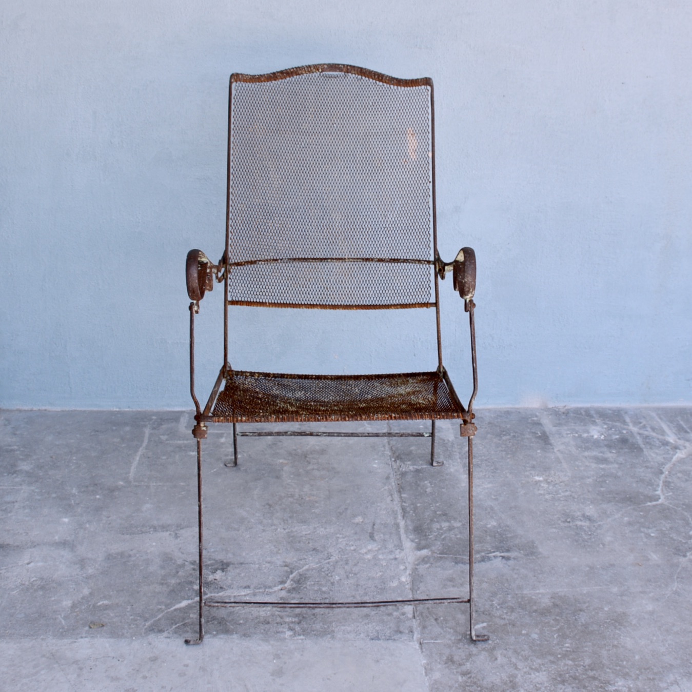 19th c. French Iron Reclining Chair