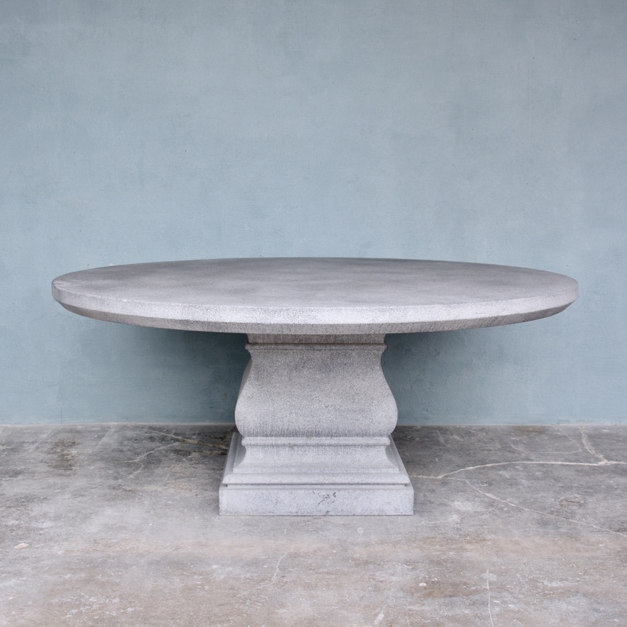 Newly Quarried | Round Belgian Blue Stone Table