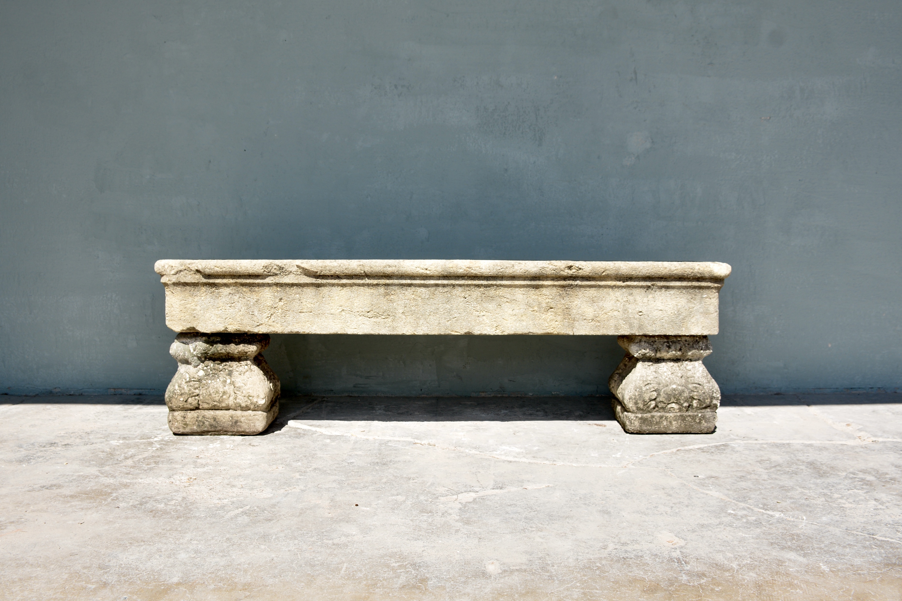 Reclaimed Stone Bench - image 3