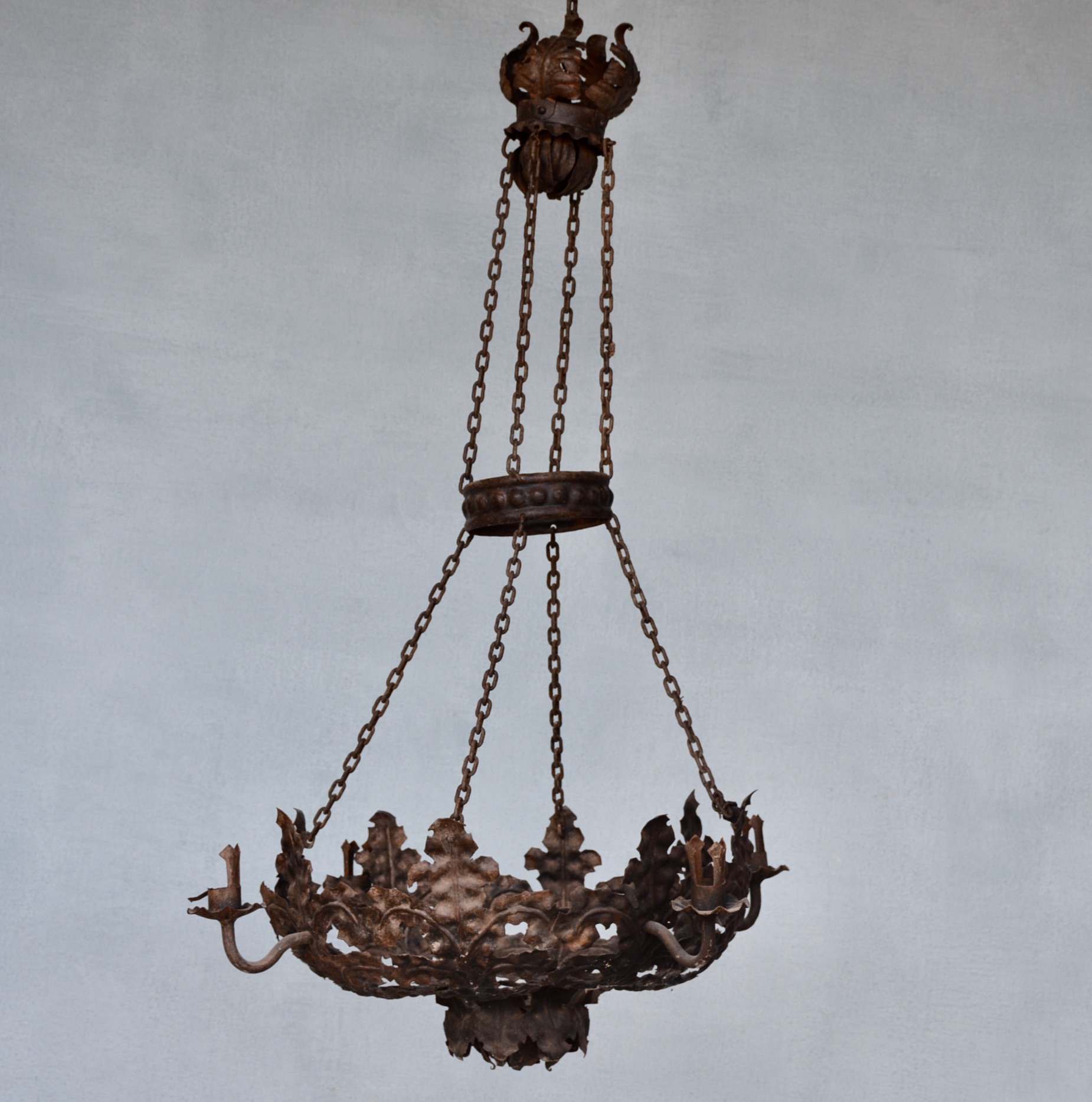 Late 19th c. Tole Italian Chandelier