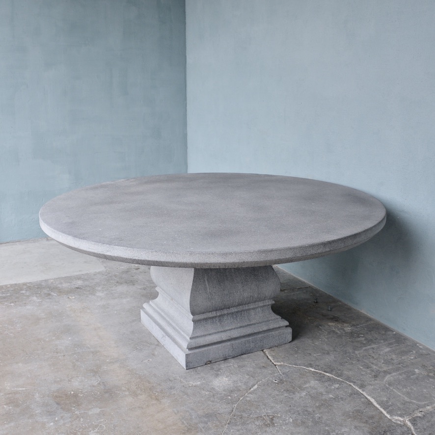 Newly Quarried | Round Belgian Blue Stone Table - image 2