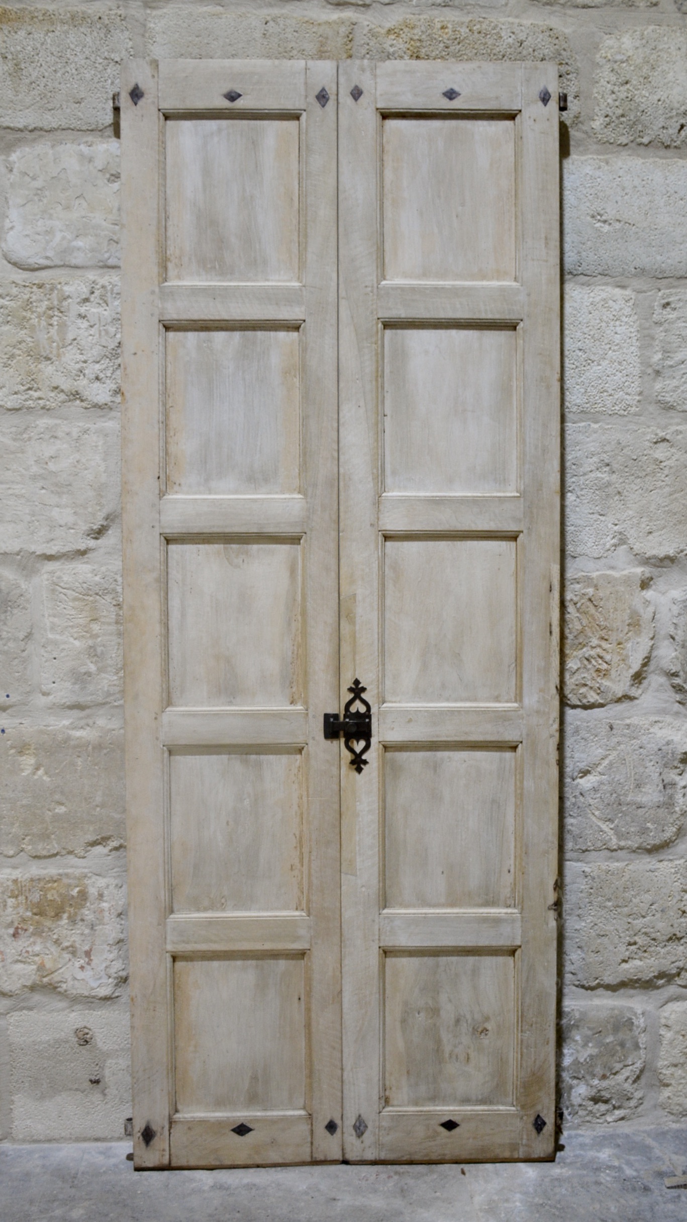Pair of Tall 18th c. Walnut Umbrian Doors